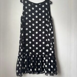 Tommy Hilfiger Black and White Polka Dot Kids Dress